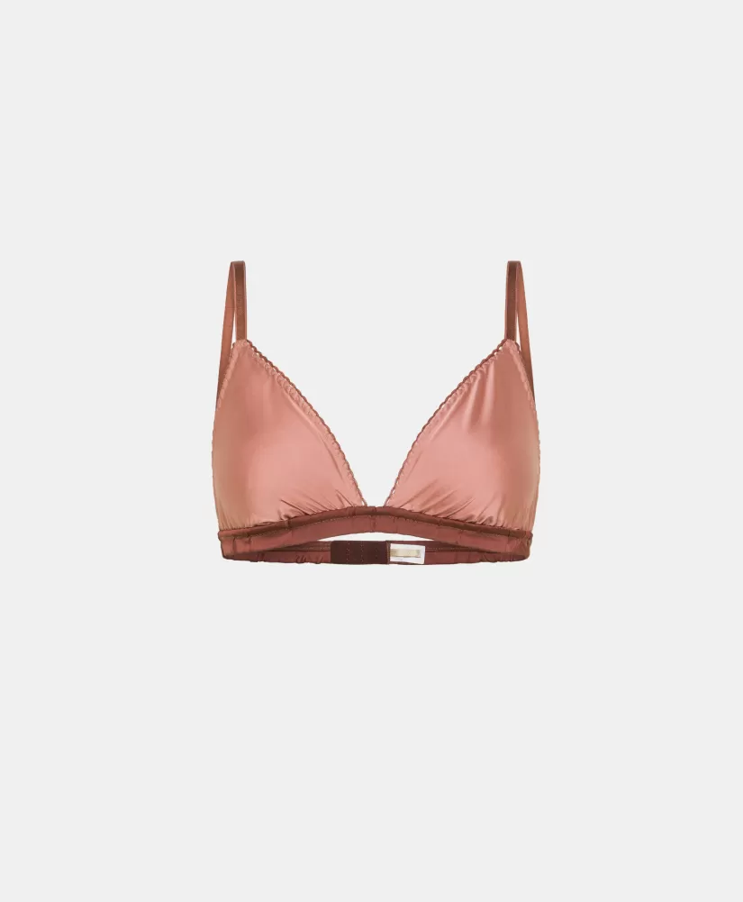 REGGISENO NENE IN RASO BICOLOR-ROSA ANTICO/BORDEAUX-Momoni Flash Sale