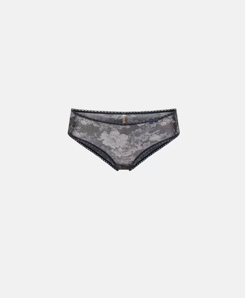 SLIP AMACA IN NYLON STAMPATO-BLU/BLU NOTTE-Momoni Clearance