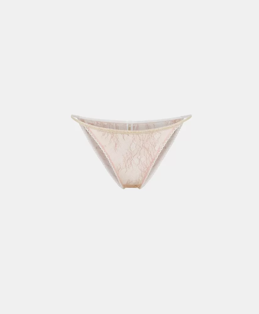 SLIP YORU IN PIZZO CON BALZA - -Momoni Shop