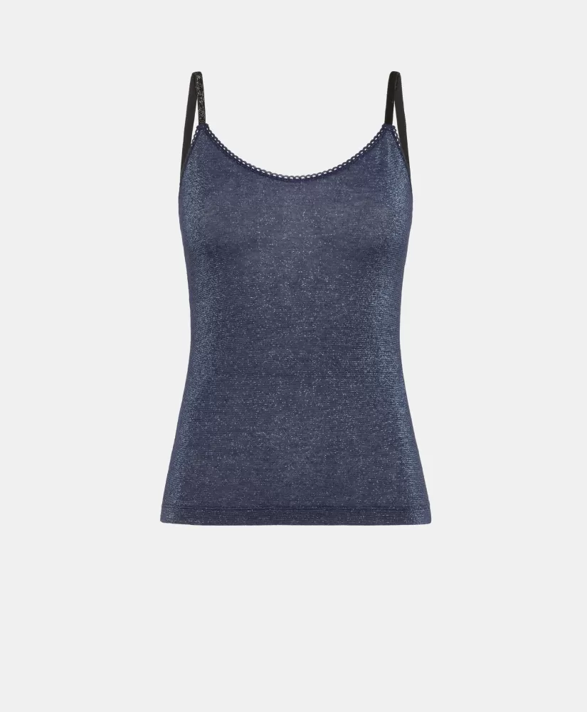 TOP AIRELLE IN JERSEY LUREX--Momoni Cheap