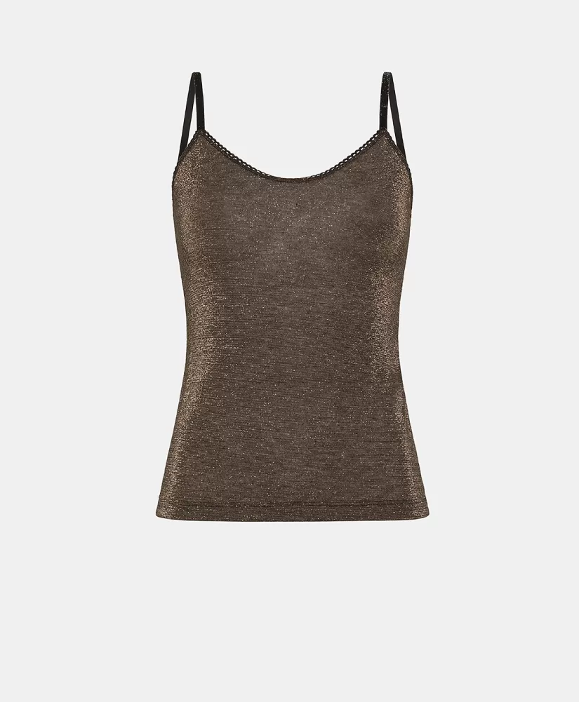 TOP AIRELLE IN JERSEY LUREX--Momoni Online