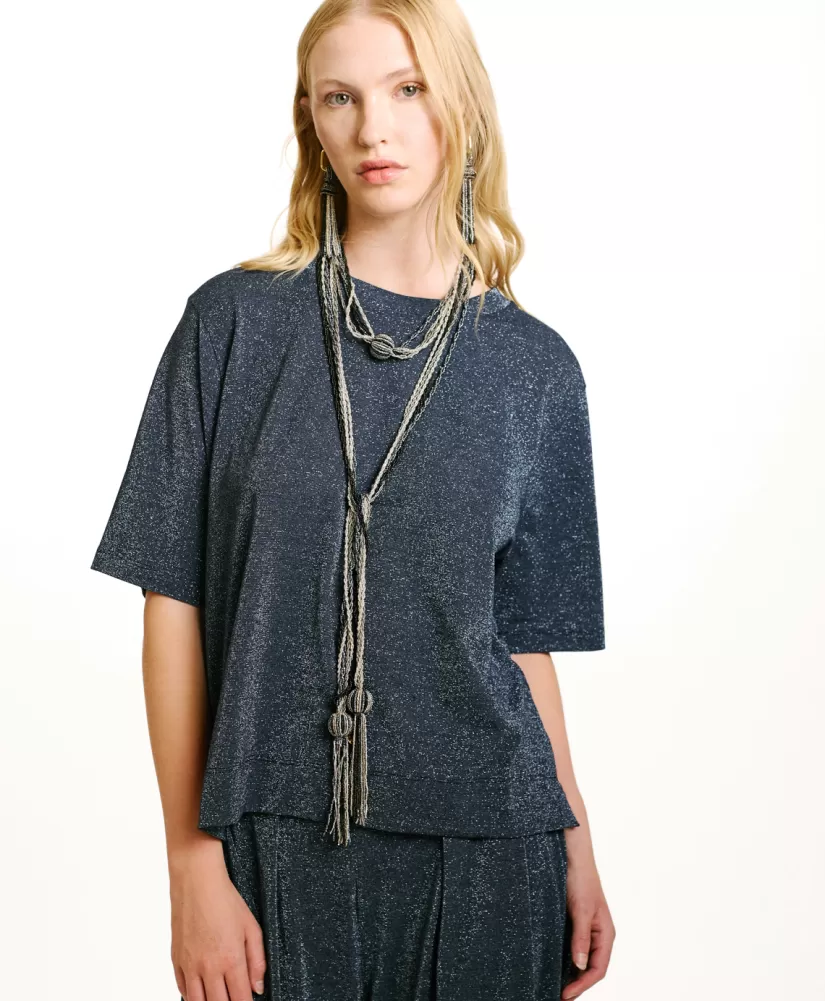 TSHIRT IORA IN JERSEY LUREX --Momoni New