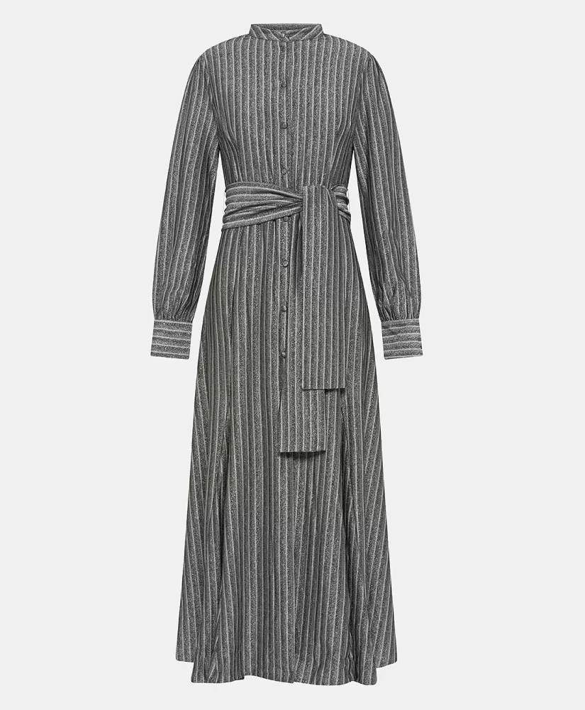 VESTITO CONSTANT IN JERSEY LUREX -GRIGIO MULTICOLORE-Momoni Discount