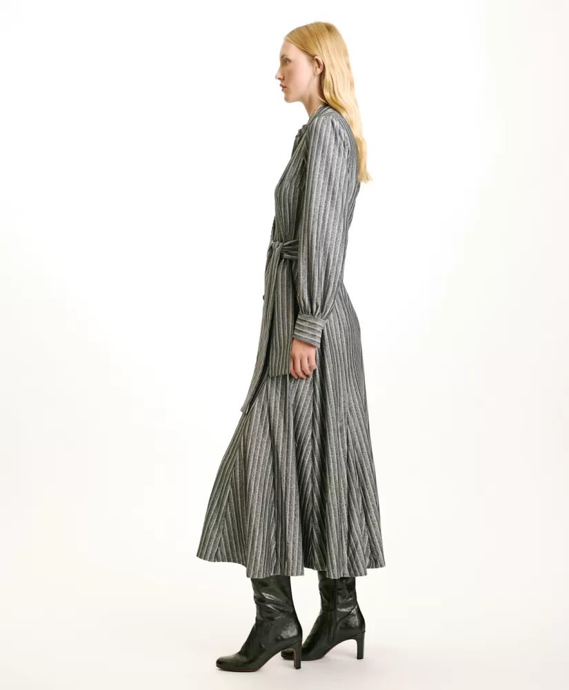 VESTITO CONSTANT IN JERSEY LUREX -GRIGIO MULTICOLORE-Momoni Discount