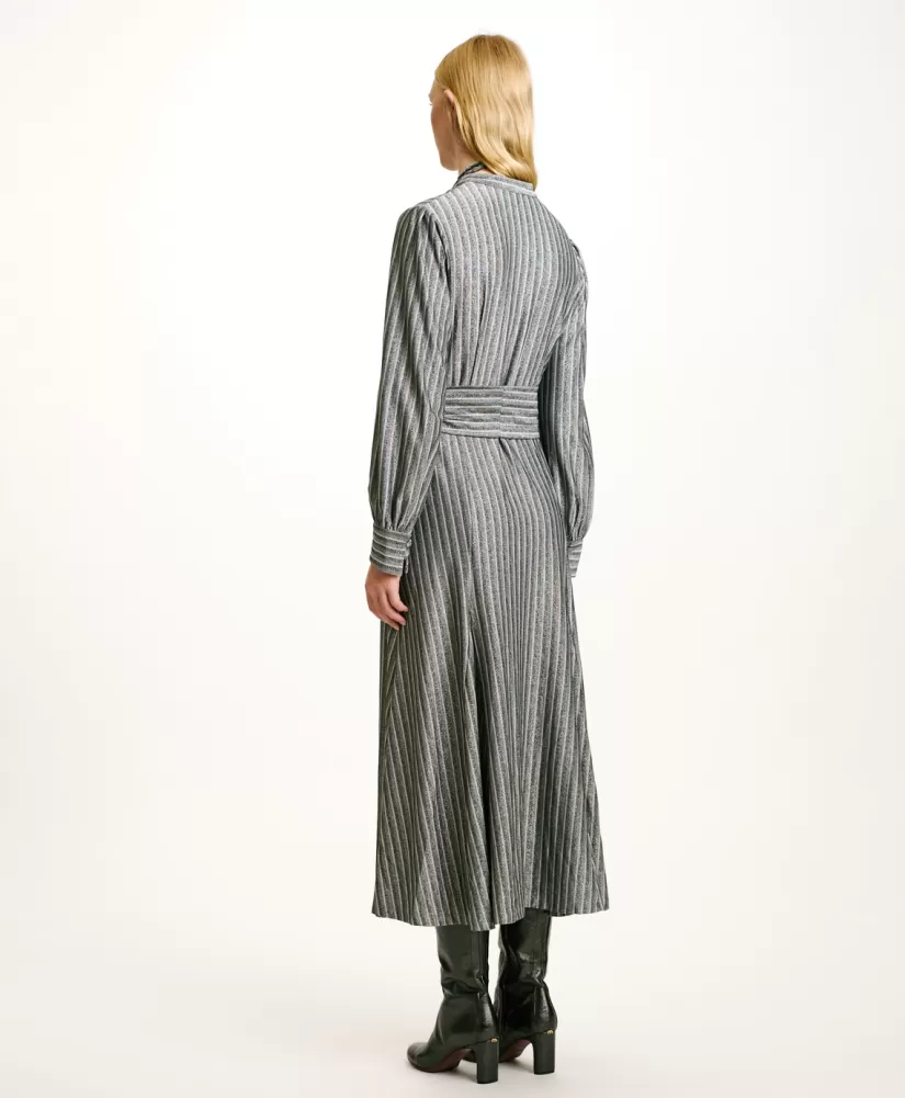VESTITO CONSTANT IN JERSEY LUREX -GRIGIO MULTICOLORE-Momoni Discount