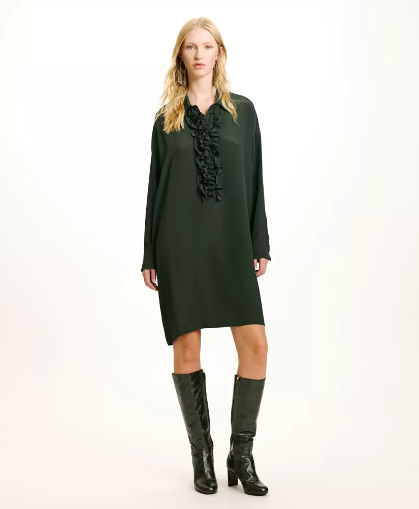 VESTITO KITA IN ACETATO/SETA UNITO--Momoni Shop